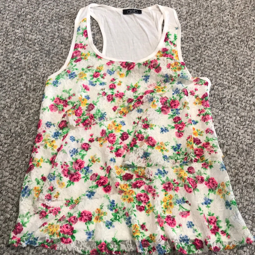 Floral tank top